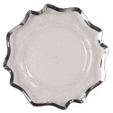 Clayre & Eef Charger Plate Ø 33 cm Transparent Plastic