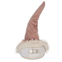 Clayre & Eef Christmas Decoration with LED Lighting Gnome 44 cm Pink Fabric