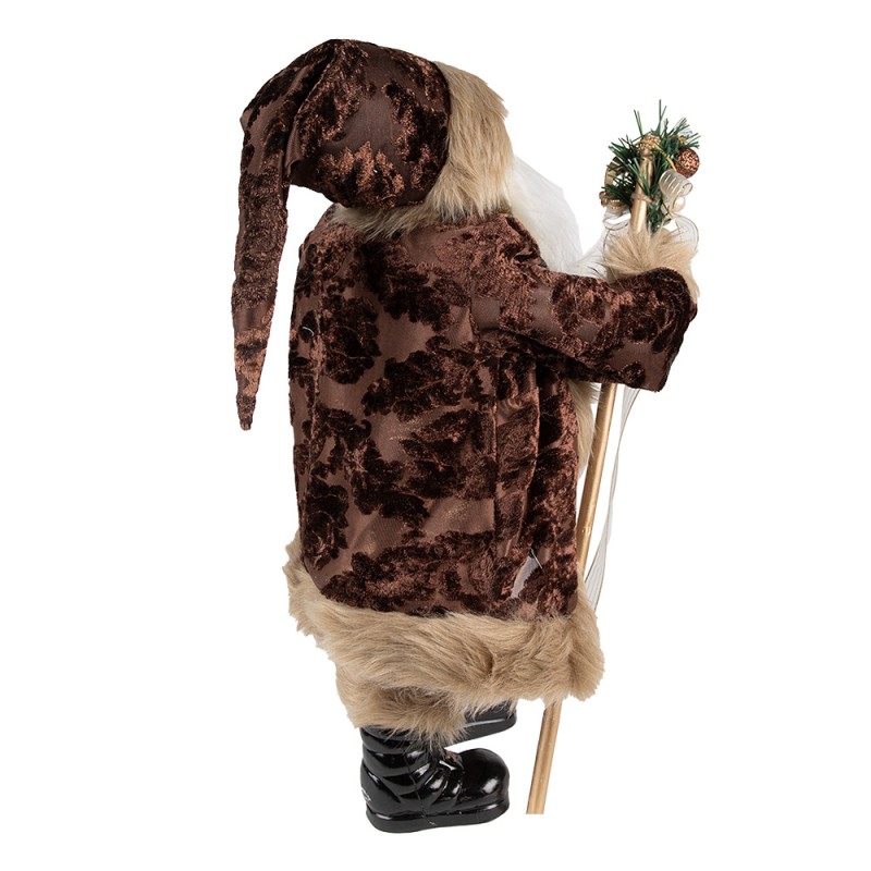 Clayre & Eef Figurine Santa Claus 47 cm Brown Beige Plastic
