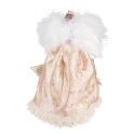 Clayre & Eef Christmas Decoration Angel 35 cm Pink Beige Plastic