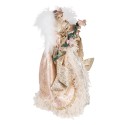 Clayre & Eef Christmas Decoration Angel 35 cm Pink Beige Plastic