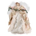 Clayre & Eef Kerstdecoratie Engel 40 cm Roze Goudkleurig Kunststof