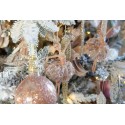 Clayre & Eef Weihnachtsanhänger Ballerina 15 cm Rosa Polyresin
