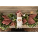 Clayre & Eef Pendant Santa Claus 10x9x28 cm White Plastic
