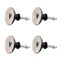 Clayre & Eef Pomello set di 4 Ø 4 cm Beige Ceramica Coure