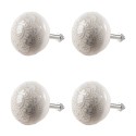 Clayre & Eef Poignée de porte set de 4 Ø 4 cm Beige Céramique
