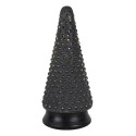 Clayre & Eef Weihnachtsdekoration Weihnachtsbaum Ø 14x31 cm Grau Goldfarbig Glas Holz