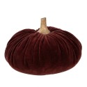 Clayre & Eef Decorazione Zucca Ø 20x14 cm Rosso Tessuto