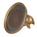 Clayre & Eef Scodella decorativa Gatto  Ø 20x16 cm Color oro Plastica Vetro