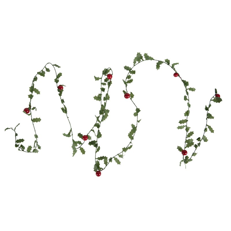 Clayre & Eef Christmas garland 300 cm Green Plastic