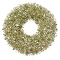 Clayre & Eef Weihnachtskranz Ø 45 cm Goldfarbig Kunststoff
