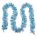 Clayre & Eef Kerstslinger Guirlande 200 cm Blauw Kunststof