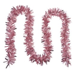 Clayre & Eef Guirlande de Noël 200 cm Rose Plastique