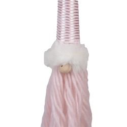Clayre & Eef Decorative Pendant Gnome 48 cm Pink Synthetic