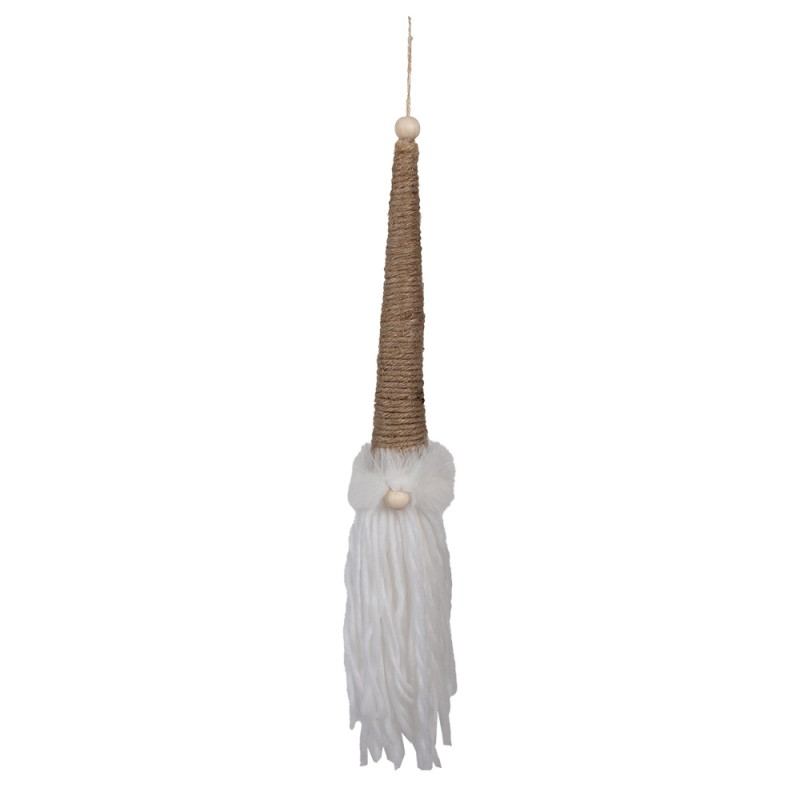 Clayre & Eef Décoration pendentif Gnome 48 cm Marron Synthétique