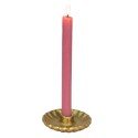 Clayre & Eef Kerzenständer Ø 11x3 cm Goldfarbig Aluminium Rund