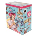 Clayre & Eef Scatola portaoggetti 16x10x18 cm Blu Alluminio