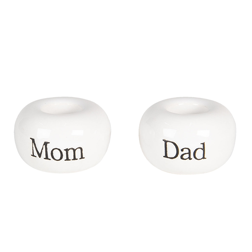 Clayre&Eef Tandenborstelhouder Wit Keramiek afbeelding