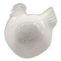 Clayre & Eef Soepkom  23x26x7 cm Wit Keramiek Haan