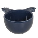 Clayre & Eef Messlöfel 9x9x5 cm Blau Keramik Rund Hahn