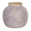 Clayre & Eef Vase 8 cm Violett Keramik Rund
