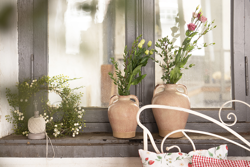 Vaas Ø 16X20 Cm Roze Keramiek-image