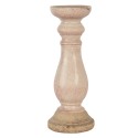 Clayre & Eef Kandelaar  Ø 14x36 cm Roze Keramiek Rond