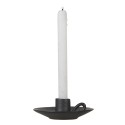 Clayre & Eef Candle holder Ø 13x4 cm Grey Porcelain Round