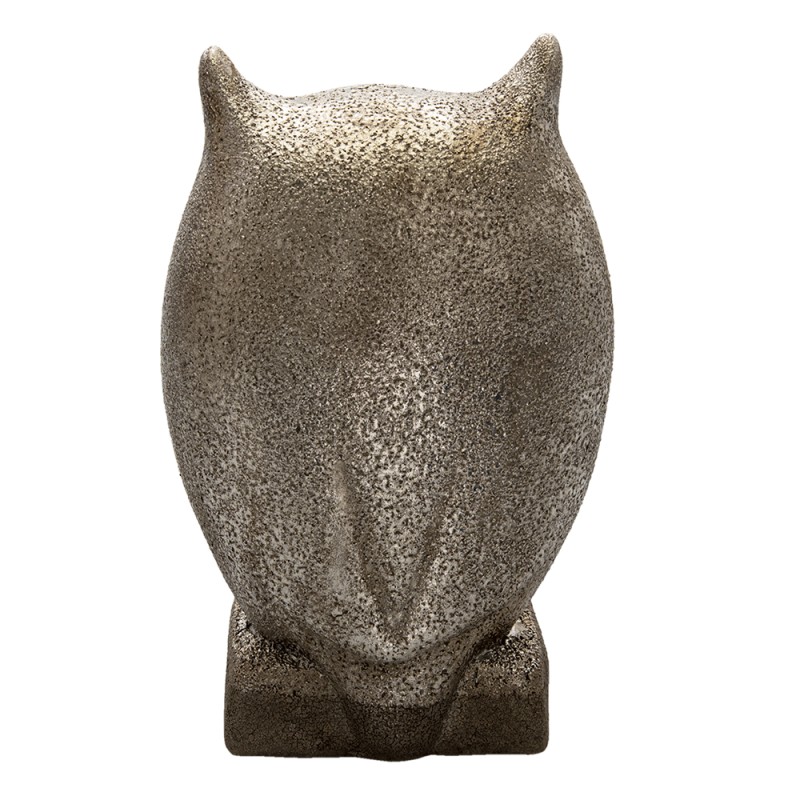Clayre & Eef Figurine Chouette 29 cm Gris Céramique