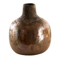 Clayre & Eef Vase 9 cm Brown Ceramic Round