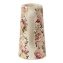 Clayre & Eef Dekorative Kanne 2100 ml Rosa Keramik Blumen