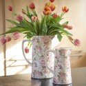 Clayre & Eef Decoration can 750 ml Pink Ceramic Flowers