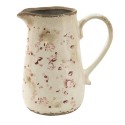 Clayre & Eef Brocca decorativa 1150 ml Rosa Beige Ceramica Fiori