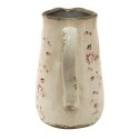 Clayre & Eef Brocca decorativa 1150 ml Rosa Beige Ceramica Fiori