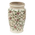 Clayre & Eef Vaso  Ø 15x26 cm Rosa Beige Ceramica Fiori