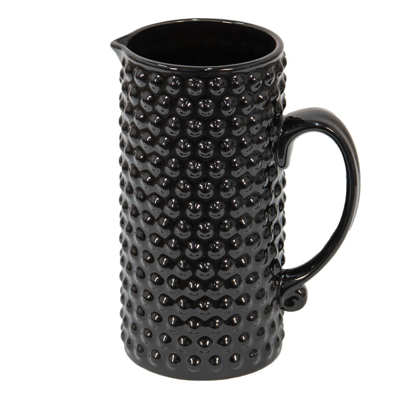 Clayre & Eef Decoration can 14x9x20 cm Black Ceramic