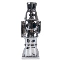 Clayre & Eef Figur Nussknacker 23 cm Silberfarbig Porzellan