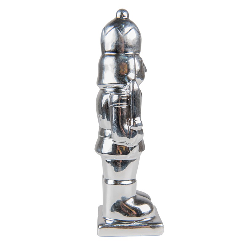 Clayre & Eef Figurine Nutcracker 20 cm Silver colored Porcelain