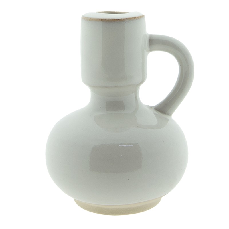 Clayre & Eef Candelabro 14 cm Beige Porcellana