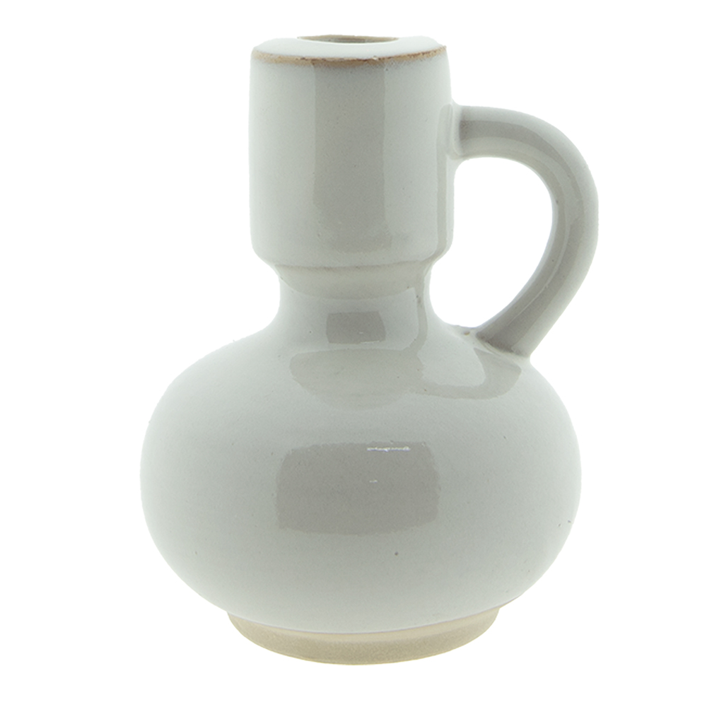 Clayre & Eef Kandelaar 10 cm Beige Porselein afbeelding