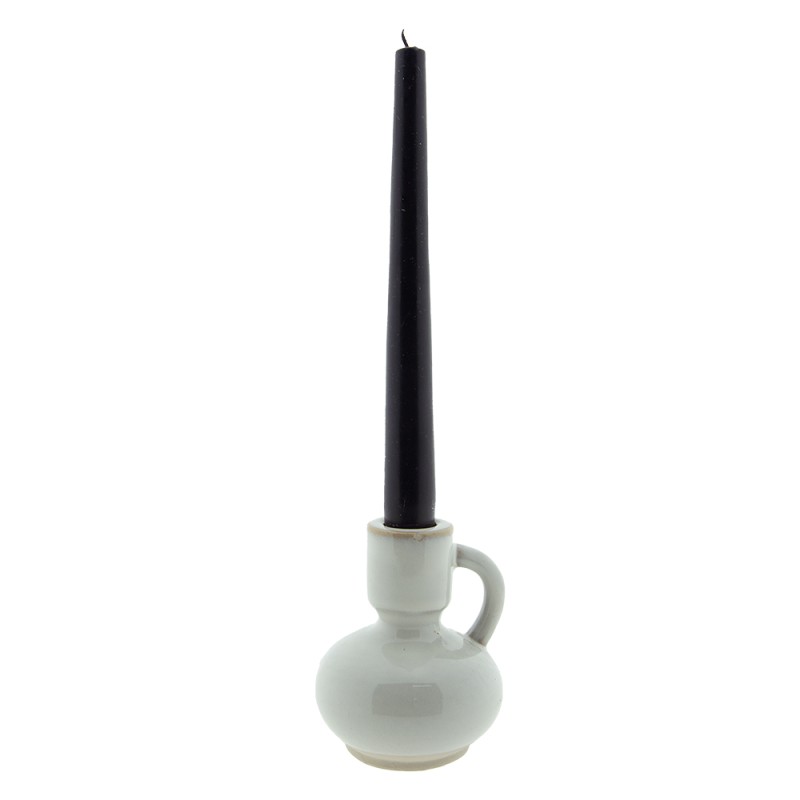Clayre & Eef Candelabro 10 cm Beige Porcellana