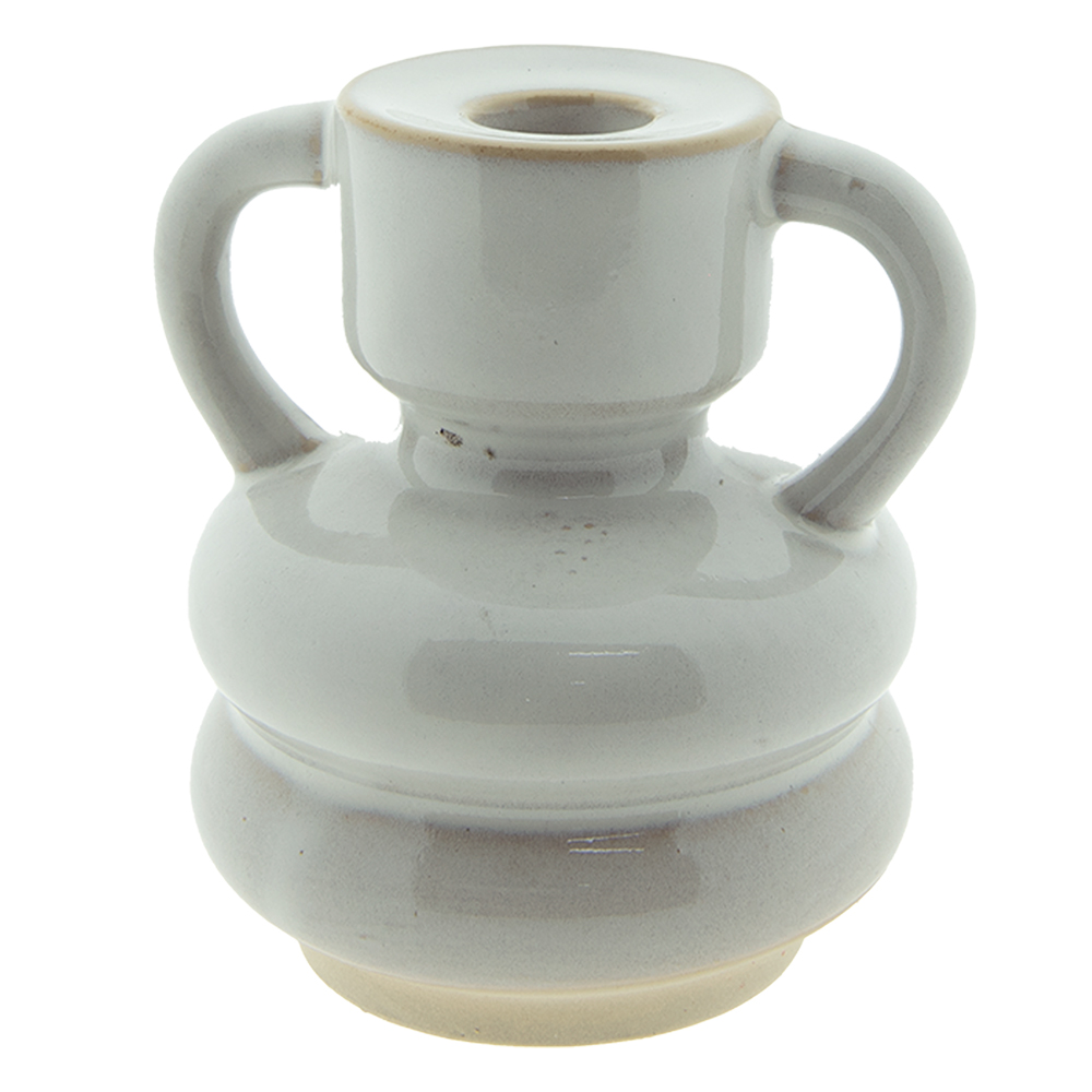 Clayre & Eef Kandelaar 11 cm Beige Porselein afbeelding