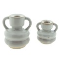 Clayre & Eef Candle holder 9 cm Beige Porcelain