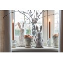 Clayre & Eef Candle holder 9 cm Beige Porcelain
