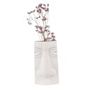 Clayre & Eef Vase Gesicht 15x9x25 cm Weiß Keramik