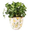 Clayre & Eef Planter Ø 18x17 cm Yellow Ceramic Lemon