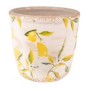 Clayre & Eef Planter Ø 14x14 cm Yellow Ceramic Lemon