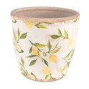 Clayre & Eef Fioriera Ø 17x16 cm Giallo Ceramica Limone