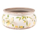 Clayre & Eef Planter Ø 23x10 cm Yellow Ceramic Lemon