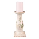 Clayre & Eef Chandelier Ø 12x24 cm Rose Beige Céramique Fleurs